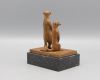 loek prins stokstaartjes  brons x8x6 cm. 400 00  4   462