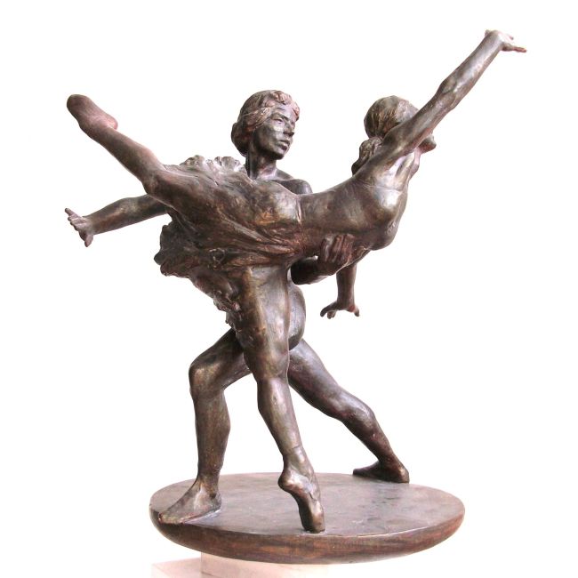 Orfee danspaar  bronze H   cm 2 5183